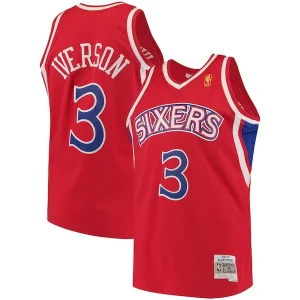 Allen Iverson Philadelphia 76ers 1996/97 Hardwood Classics Captivant Swingman Jersey Red/White