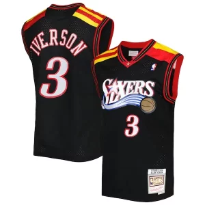 Allen Iverson Philadelphia 76ers Hardwood Classics Collectible 2006/07 Swingman Jersey Black