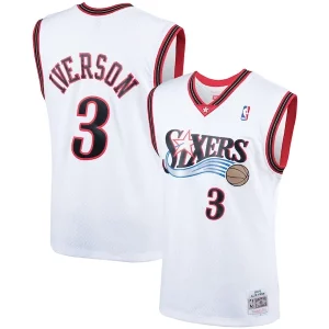 Allen Iverson Philadelphia 76ers Hardwood Classics Swingman Jersey Classique White/Royal