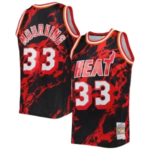 Alonzo Mourning Miami Heat 1996/97 Charming Hardwood Classics Marble Swingman Jersey Black
