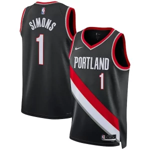 Anfernee Simons Portland Trail Blazers Nike Premium Unisex Swingman Jersey Icon Edition Black