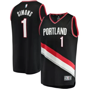 Anfernee Simons Portland Trail Blazers Youth Fast Break Player Jersey Moderne Icon Edition Black