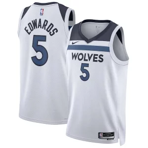 Anthony Edwards Minnesota Haut de gamme Timberwolves Nike Unisex Swingman Jersey Association Edition White