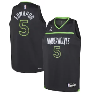 Anthony Edwards Minnesota Timberwolves Jordan Brand Youth Uniques Swingman Jersey Statement Edition Black