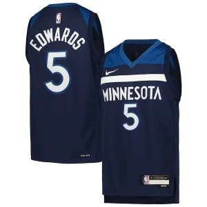 Anthony Edwards Minnesota Timberwolves Nike Youth Swingman Jersey Icon Edition Navy Splendide