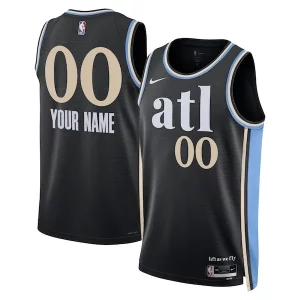 Atlanta Hawks Nike Unisex 2023/24 Custom Premium Swingman Jersey Black City Edition