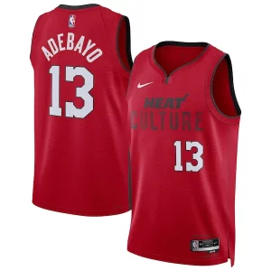Bam Adebayo Exceptionnel Miami Heat Nike Unisex 2024/25 Swingman Player Jersey City Edition Red