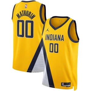 Bennedict Mathurin Indiana Pacers Jordan Brand Unisex Swingman Jersey Statement Stylish Edition Gold