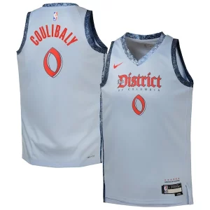 Bilal Coulibaly Washington Wizards Nike Youth 2024/25 Swingman Player Jersey City Edition Charming Light Blue
