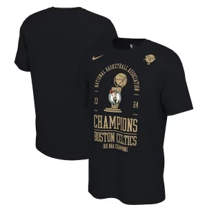 Boston Celtics Nike 18 Time NBA Finals Magnifique Champions Locker Room T Shirt Black