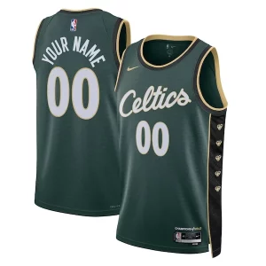Boston Celtics Nike Unisex 2022/23 Swingman Custom Jersey City Edition Kelly Splendide Green