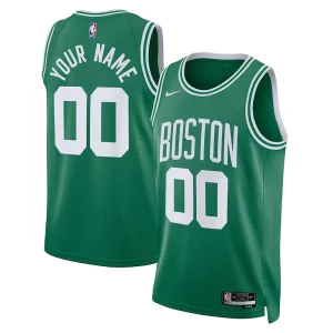 Boston Celtics Nike Unisex 2022/23 Swingman Custom Jersey Kelly Green Icon Moderne Edition