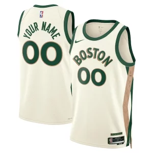 Boston Celtics Nike Unisex 2023/24 Custom Swingman Jersey White Moderne City Edition