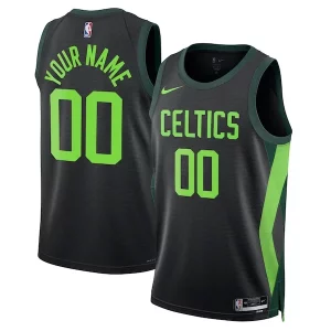 Boston Celtics Nike Unisex 2024/25 Magnifique Custom Swingman Jersey City Edition Black