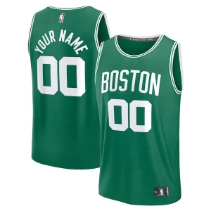 Boston Celtics Fast Break Custom Premium Jersey Icon Edition Kelly Green/White/Black