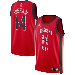 Brandon Ingram New Orleans Gracieux Pelicans Jordan Brand Unisex Swingman Jersey Statement Edition Red