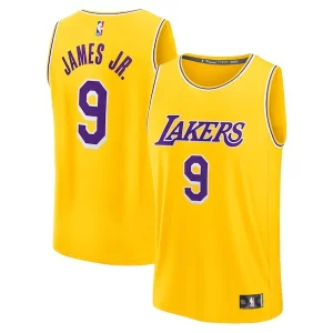 Bronny Tendance James Los Angeles Lakers 2024 NBA Draft Fast Break Player Jersey Icon Edition Gold