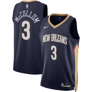 C.J. McCollum New Orleans Magnifique Pelicans Nike Unisex Swingman Jersey Icon Edition Navy