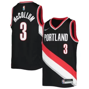 C.J. McCollum Portland Trail Blazers Nike Youth 2021/22 Diamond Swingman Jersey Icon Edition Charming Black