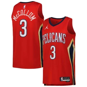 CJ McCollum New Orleans Pelicans Jordan Brand Unisex Swingman Jersey Statement Haut de gamme Edition Red