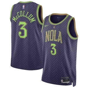 CJ McCollum New Orleans Pelicans Nike Superbe Unisex 2024/25 Swingman Player Jersey City Edition Purple