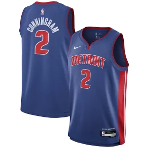 Cade Cunningham Detroit Pistons Nike Youth Swingman Jersey Exclusif Icon Edition Blue
