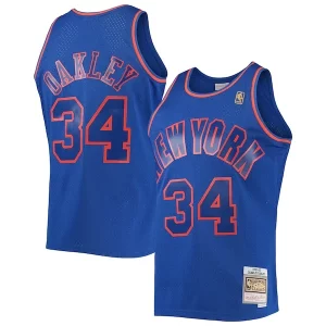 Charles Oakley New York Knicks 1996/97 Hardwood Classics Swingman Jersey Blue Luxueux