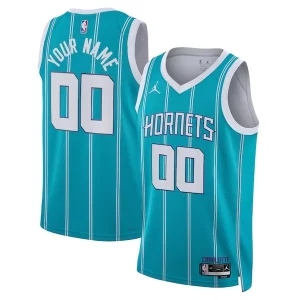 Charlotte Hornets Jordan Brand Unisex Incontournable Swingman Custom Jersey Teal Icon Edition