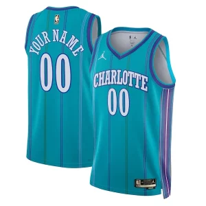 Charlotte Unique Hornets Jordan Brand Unisex 2023/24 Custom Swingman Jersey Classic Edition Teal