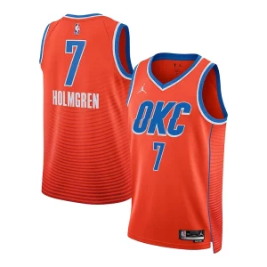 Chet Holmgren Gracieux Oklahoma City Thunder Jordan Brand Unisex Swingman Jersey Statement Edition Orange