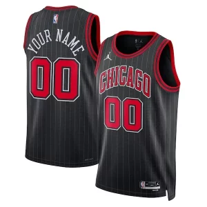 Chicago Bulls Jordan Brand Unisex 2022/23 Swingman Custom Captivant Jersey Statement Edition Black