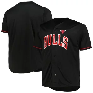 Chicago Bulls Profile Big Luxueux & Tall Pop Jersey Black
