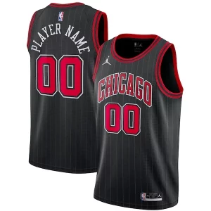 Chicago Superbe Bulls Jordan Brand Swingman Custom Jersey Statement Edition Black