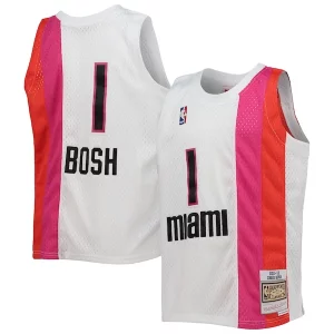 Chris Bosh Miami Heat Exquisite Youth 2011/12 Hardwood Classics Swingman Jersey White