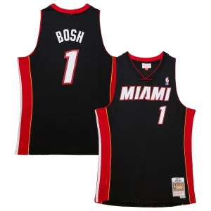 Chris Bosh Miami Heat Hardwood Classics Swingman Stylish Jersey Black