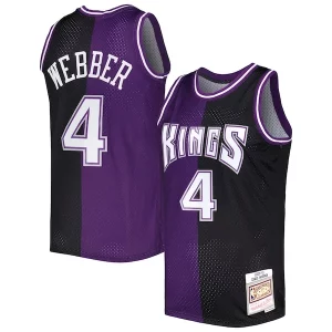 Chris Splendide Webber Sacramento Kings Hardwood Classics 2000/01 Split Swingman Jersey Purple/Black