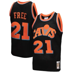 Cleveland Stylish Cavaliers 1984 85 Hardwood Classics World B. Free Reload 3.0 Swingman Jersey Black
