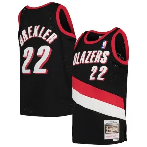 Clyde Drexler Confortable Portland Trail Blazers Youth 1991/92 Hardwood Classics Swingman Jersey Black