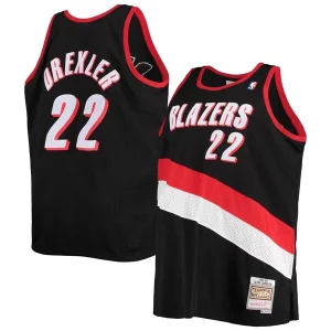 Clyde Drexler Éclatant Portland Trail Blazers 1991/92 Big & Tall Hardwood Classics Swingman Jersey Black