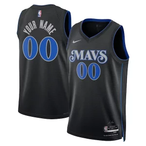 Dallas Mavericks Commémoratif Nike Unisex 2023/24 Custom Swingman Jersey Black City Edition