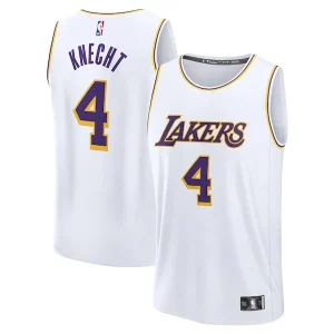 Dalton Knecht Los Angeles Lakers Fast Break Replica Player Jersey Association Splendide Edition White
