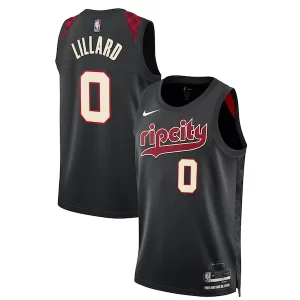 Damian Lillard Portland Trail Blazers Nike Unisex 2023/24 Swingman Jersey Black Prime City Edition