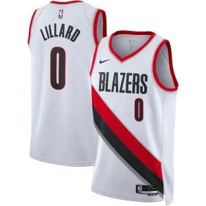 Damian Lillard Portland Trail Blazers Nike Unisex Swingman Charming Jersey Association Edition White/Black