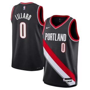Damian Lillard Portland Trail Blazers Nike Youth Swingman Bold Jersey Icon Edition Black