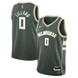 Damian Lillard Sophistiqué Milwaukee Bucks Nike Youth Swingman Jersey Icon Edition Hunter Green