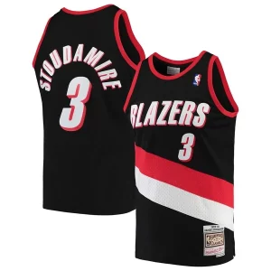 Damon Stoudamire Portland Trail Blazers 1999/00 Hardwood Classics Personalisable Swingman Jersey Black