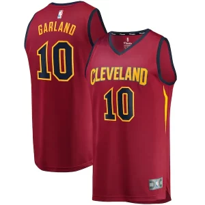 Darius Garland Dashing Cleveland Cavaliers Youth Replica Fast Break Jersey Wine Icon Edition