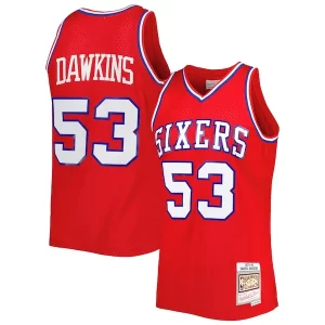 Darryl Dawkins Philadelphia 76ers Hardwood Classics 1979/80 Swingman Distingué Jersey Red