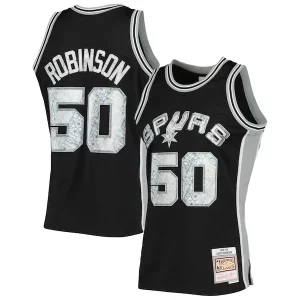 David Personalisable Robinson San Antonio Spurs 1998/99 Hardwood Classics NBA 75th Anniversary Diamond Swingman Jersey Black