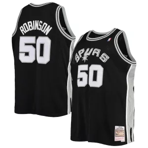 David Robinson San Antonio Spurs Unique 1998/99 Big & Tall Hardwood Classics Swingman Jersey Black